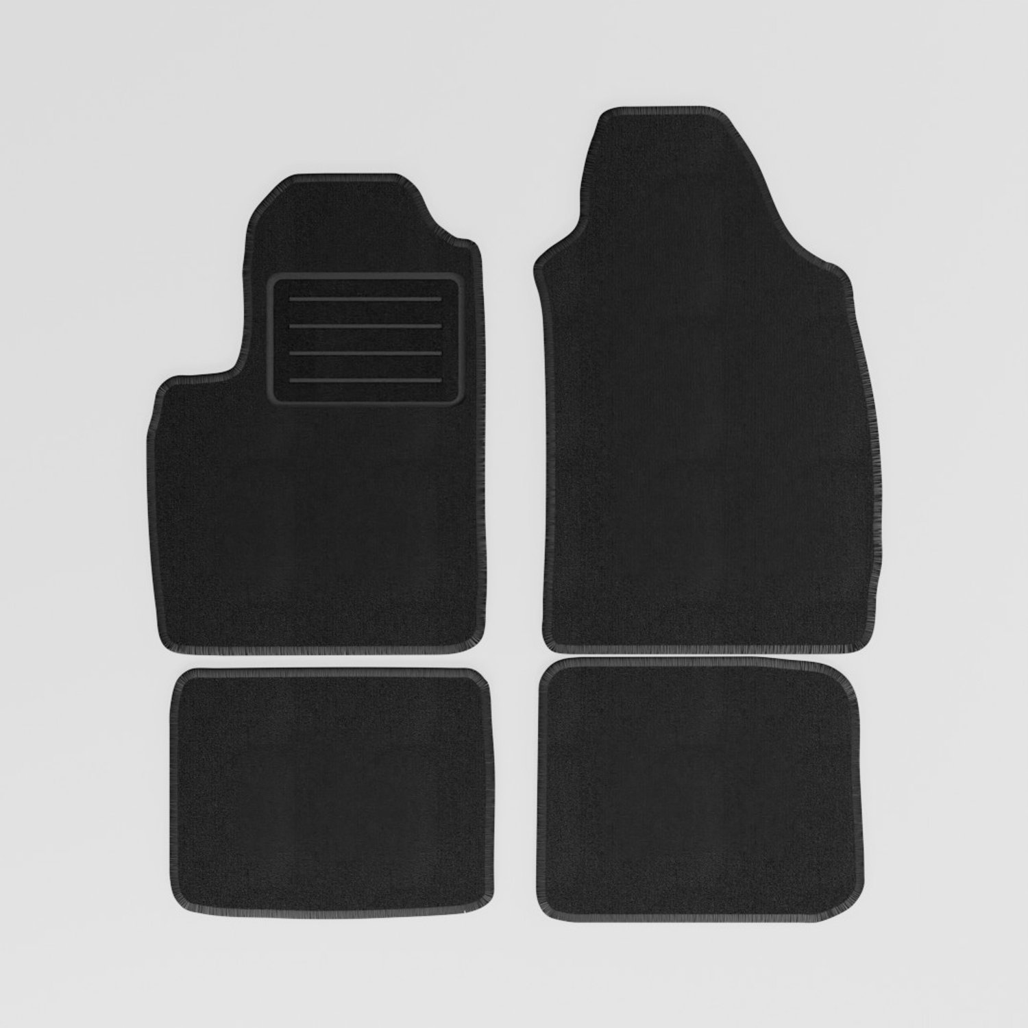 Mats4all | Naaldvilt automatten passend voor Fiat Panda 2003-2012 | Antislip | Met versterking | 4-delig | Automatten | Mattenset