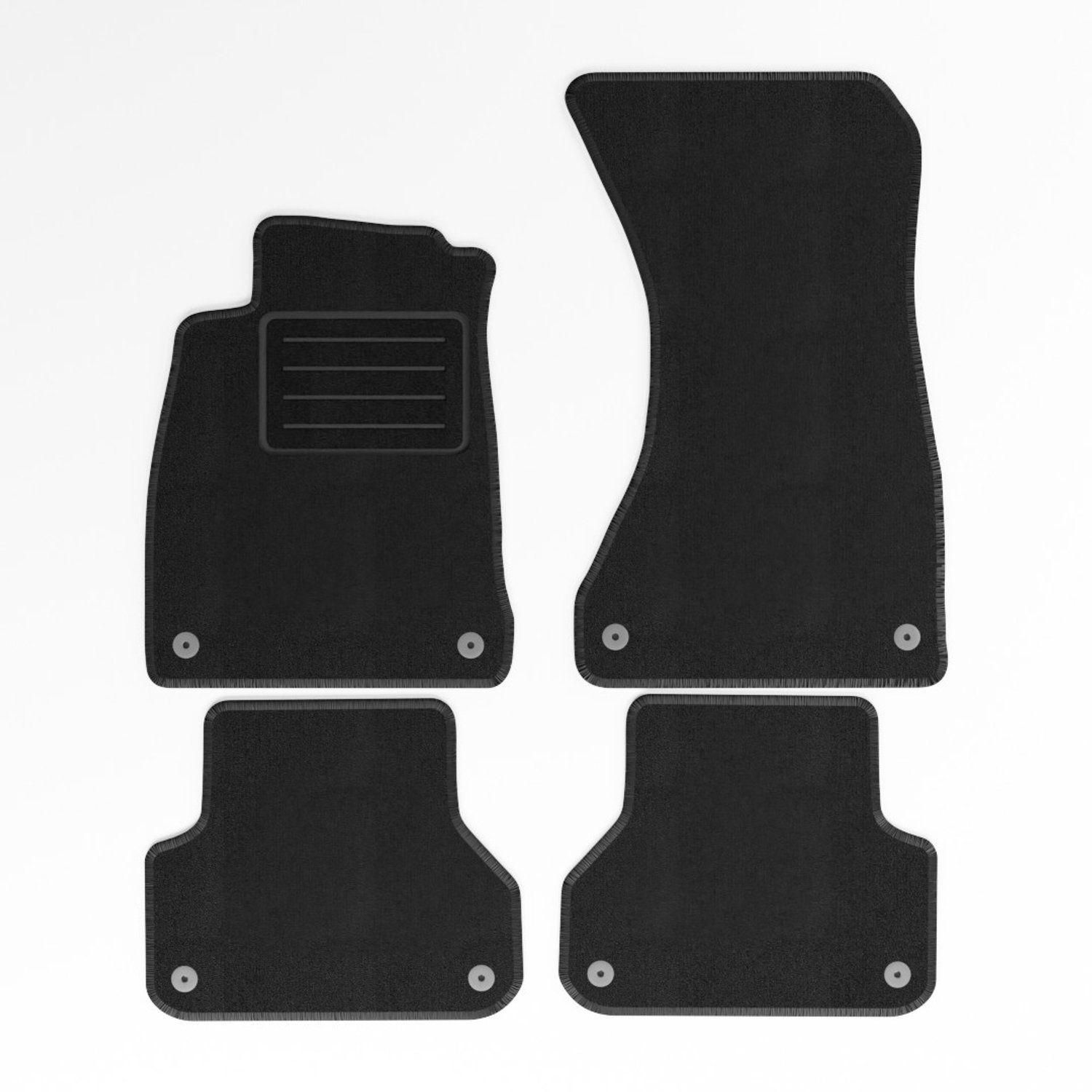 Mats4all | Naaldvilt automatten passend voor Audi A4 2016-> | Antislip | Met versterking | 4-delig | Automatten | Mattenset