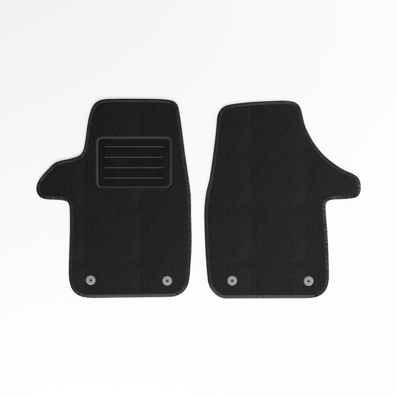 Mats4all | Naaldvilt automatten passend voor Volkswagen Transporter T6 2015-2019 T6 voormatten 2-delig | Antislip | Met versterking | 4-delig | Automatten | Mattenset