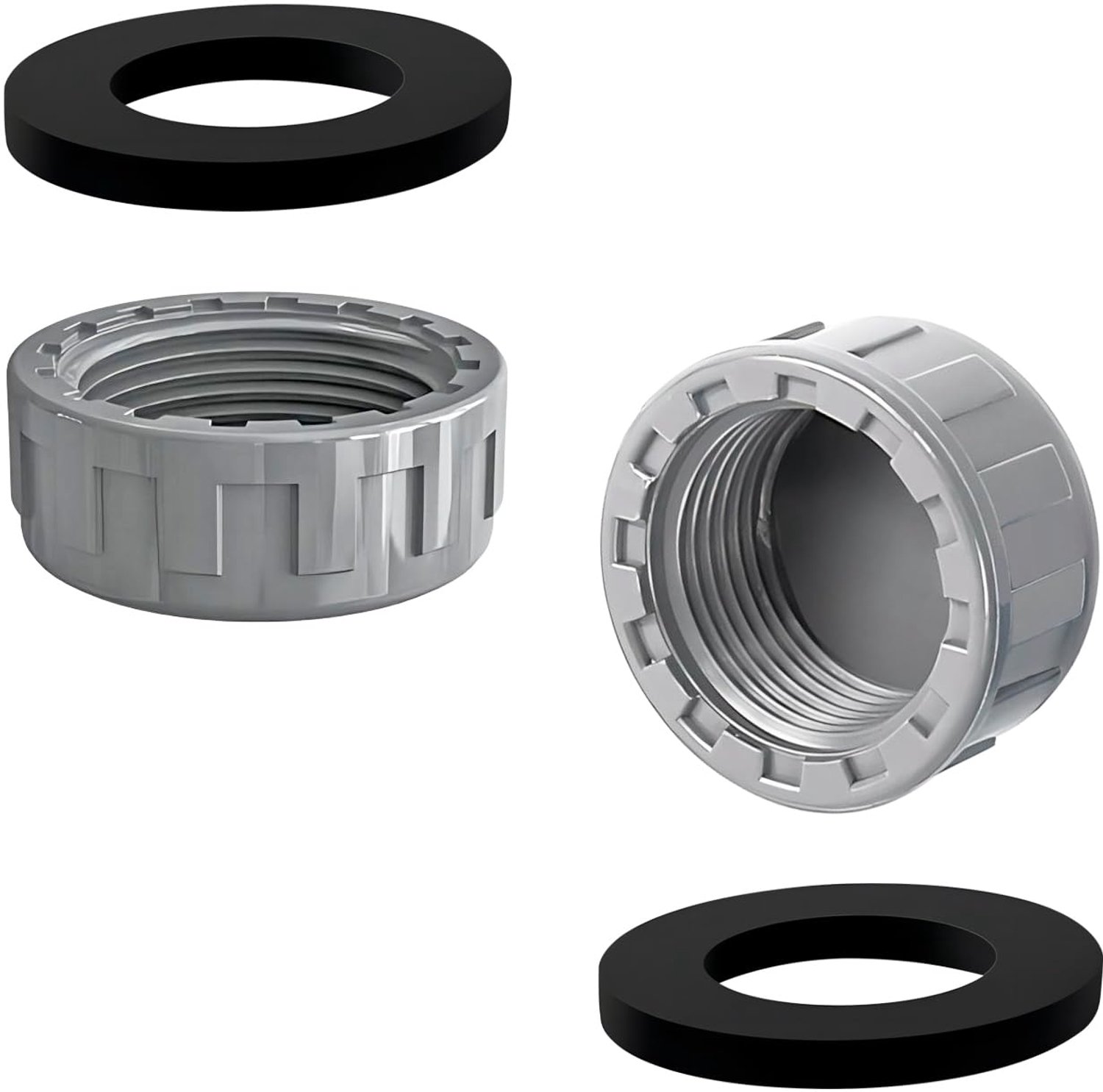 PVC Plug 20 mm - Set van 2 - Hoogwaardige PVC - Waterdichte afdichting - Inclusief rubberen ring - Schokbestendig en duurzaam - Pvc Dop