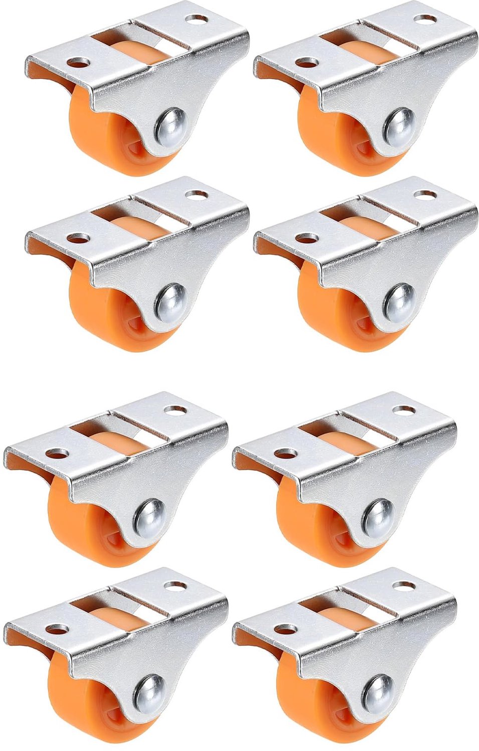 8 Stuks Kleine Boxwielen met Rubber voor Meubels en Trolleys
