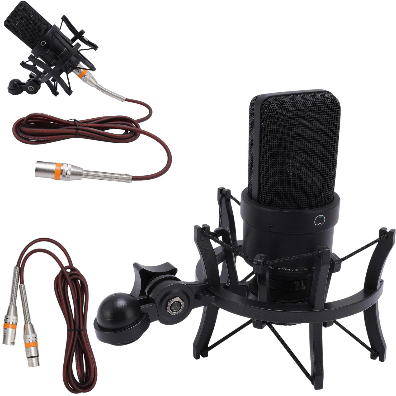 Professionele XLR Studio Condensatormicrofoon met Shockhouder