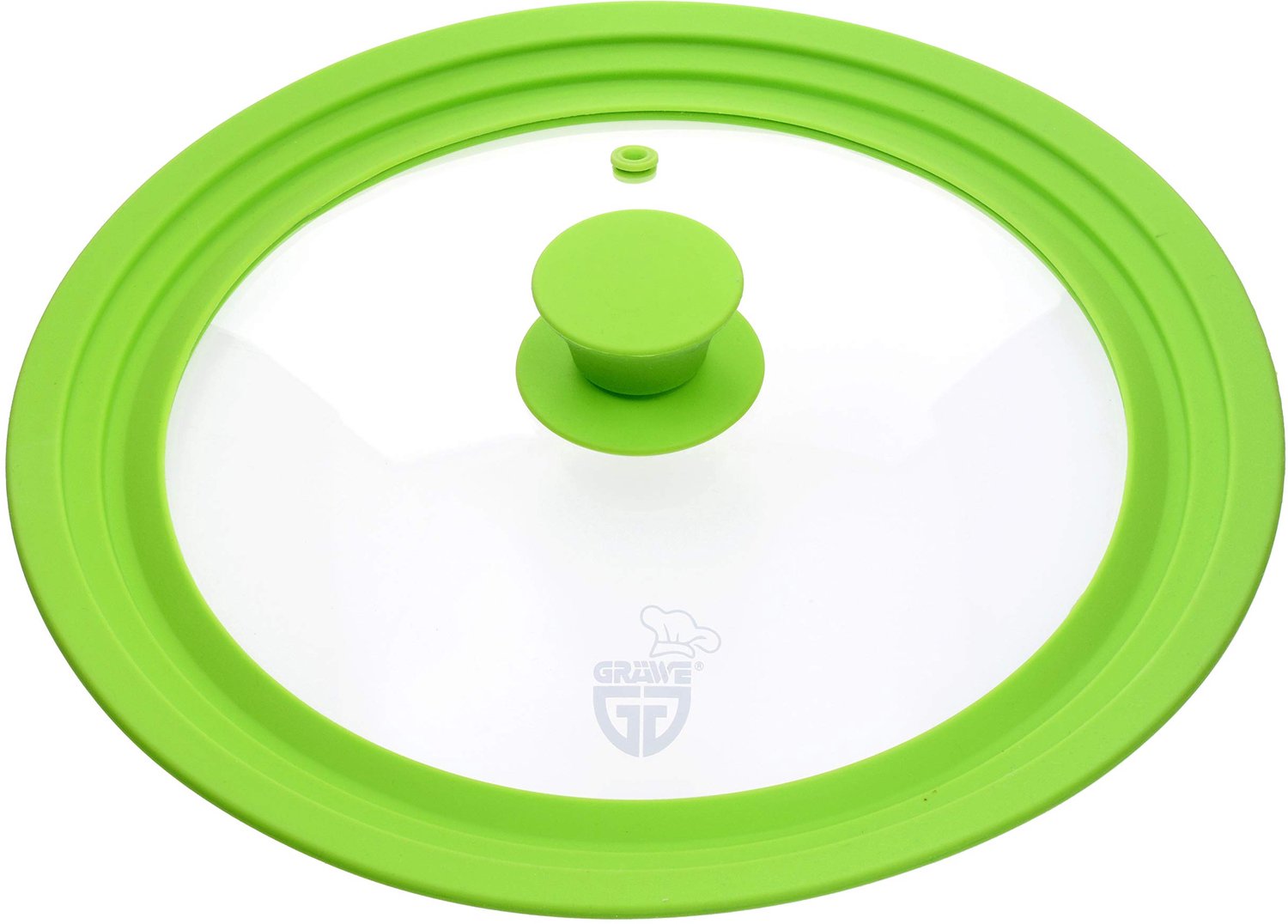 Universele Panlid - Ø 24-28 cm, Tempered Glas Groen