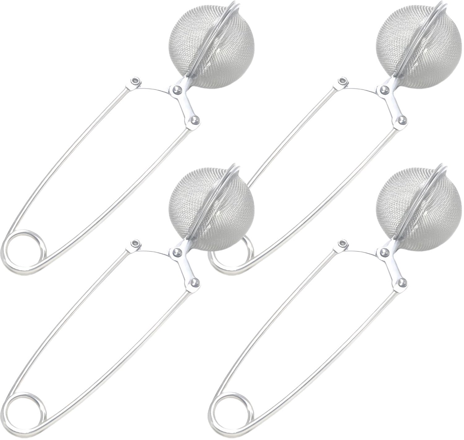 4 Stuks Theefilter Ballen - Herbruikbaar en Elegant