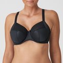 Zwarte PrimaDonna beugelbh met kanten details aan de bovenzijde van de cups en een klein strikje in het midden.
