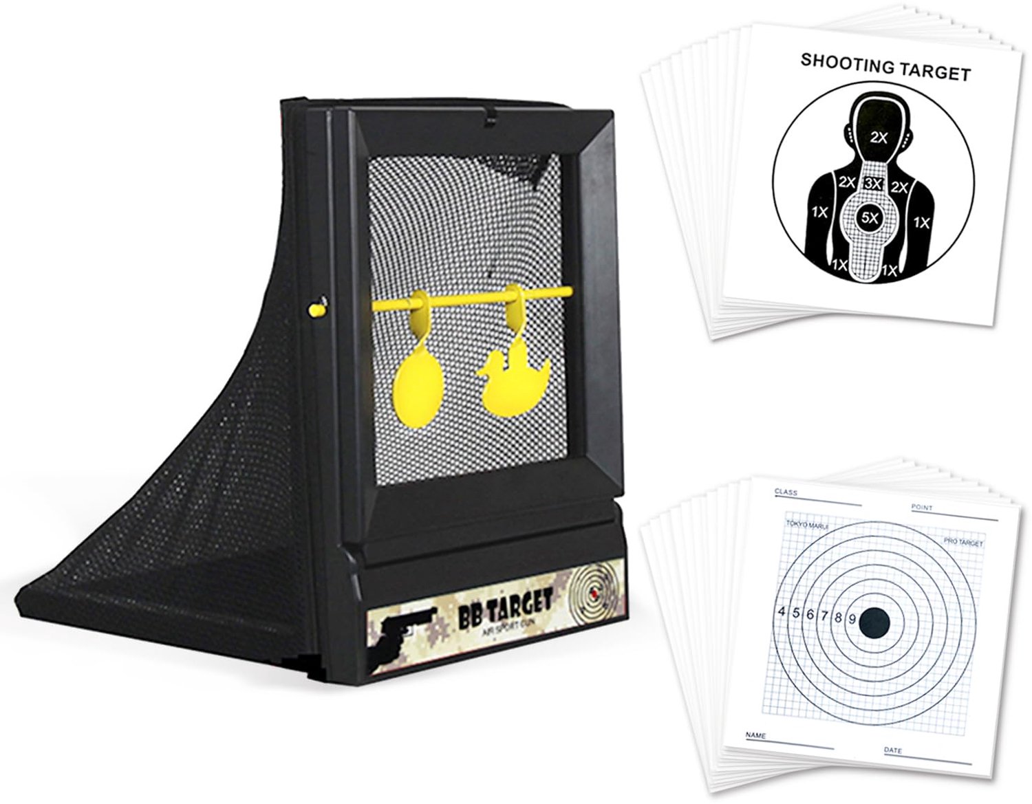 Softair Shooting Disc Ball Drop Target - Inclusief BB Gun Bullet Trap