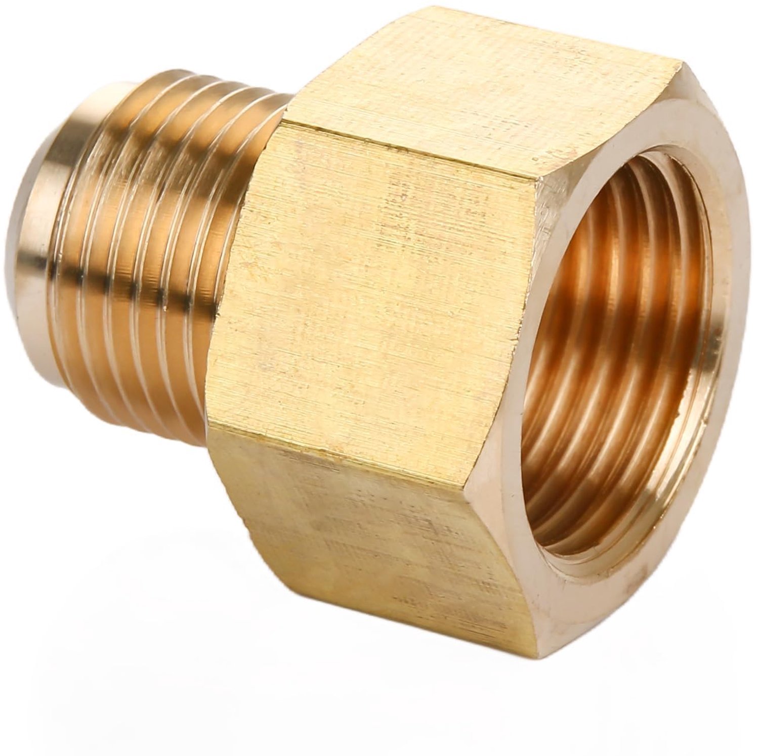 Messing Pijpadapter 5/8" SAE naar 1/2" SAE