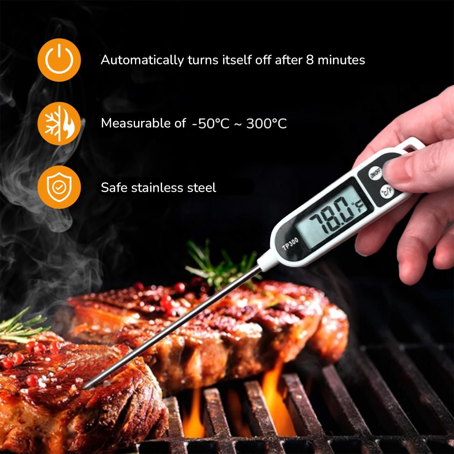 Food thermometer - kitchen thermometer - Digital Thermometer - ShopVlot