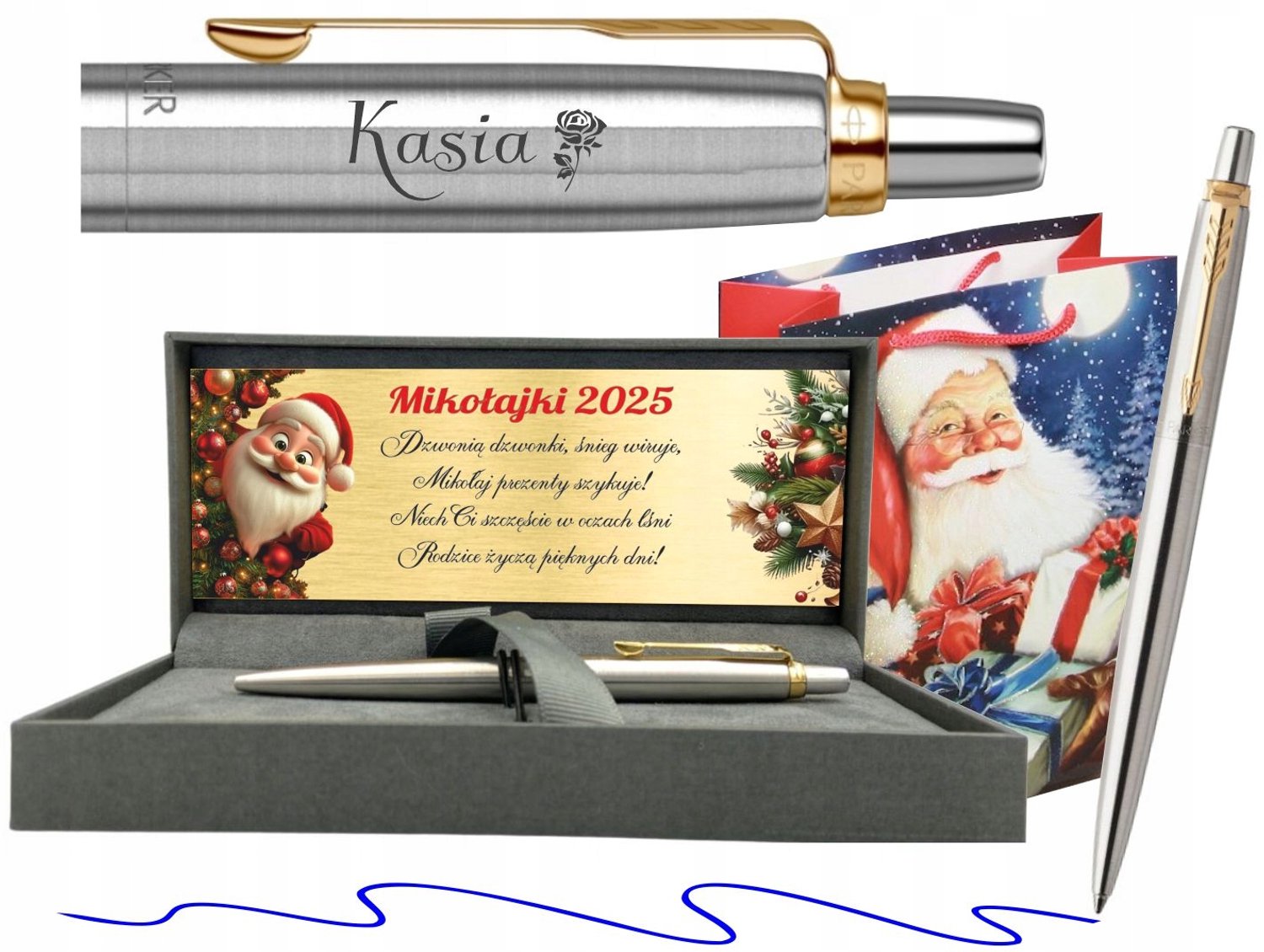 Parker Jotter Verguld GT Drukpen met Gravure - Luxe Cadeauset