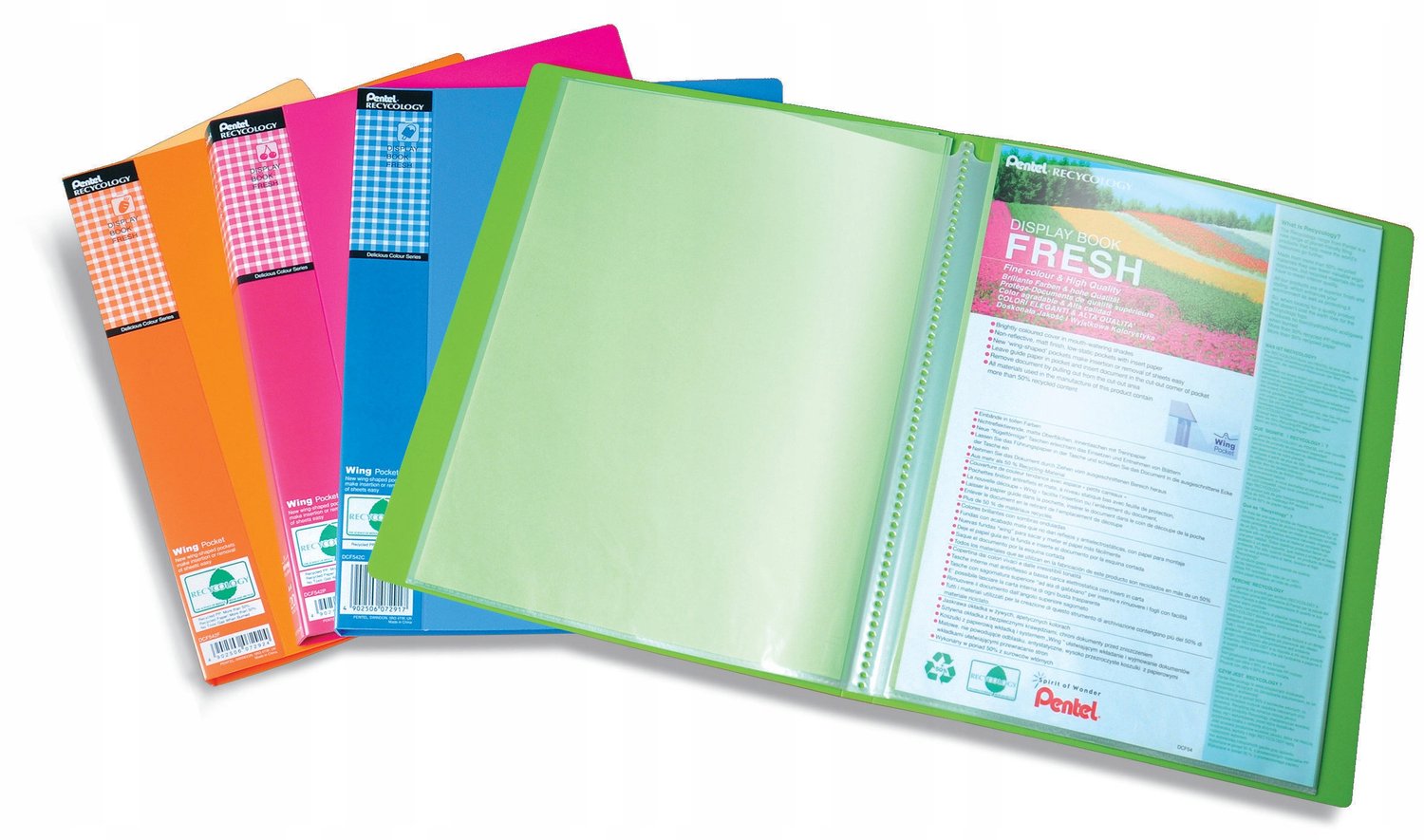Pentel SIDE Album Offerte A4/A3 40 Blad 40 Zakken Rood