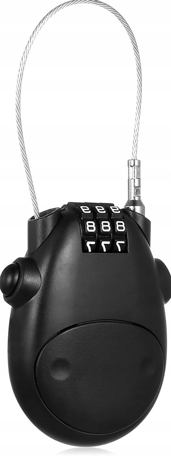 Merkloos Intrekbaar Cijferslot Kabel 77cm voor Bagage, Fiets, Helm