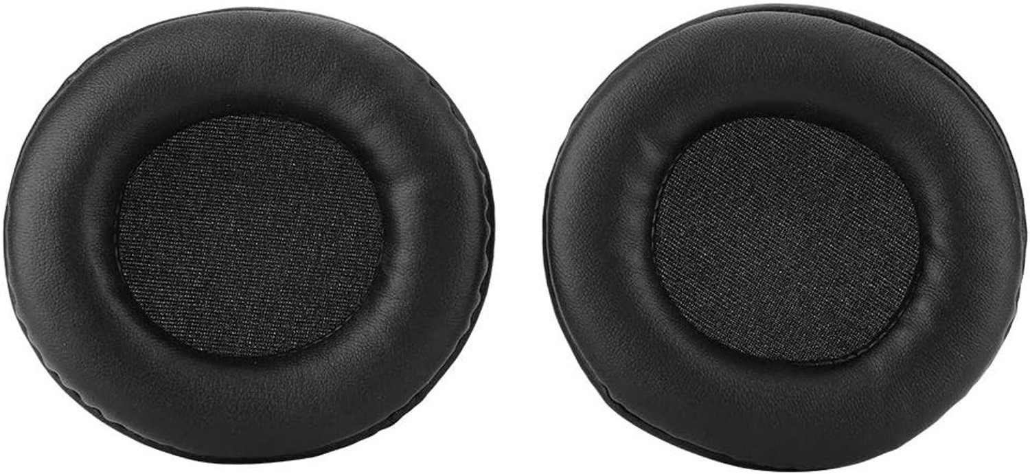 Hoge Kwaliteit 95mm Zachte Foam Vervangende Oorkussens voor Hoofdtelefoon, Verbeterde Geluidsisolatie, Eenvoudige Installatie, Zwart Katoen, 1 Paar voor Muziekliefhebbers