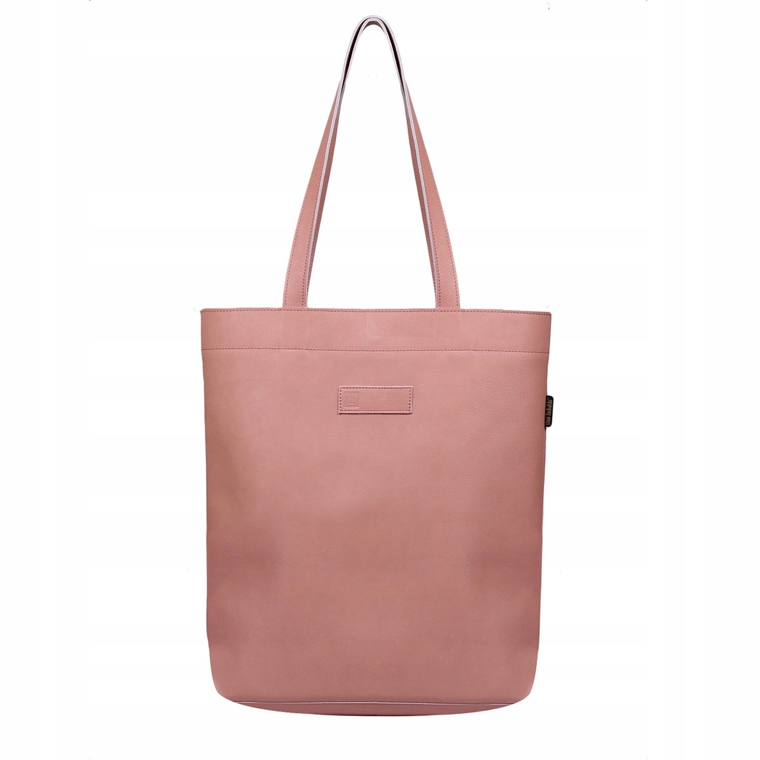 Leren Dames Shopper Tas A4 Groot Roze Słoń Torbalski Chiara