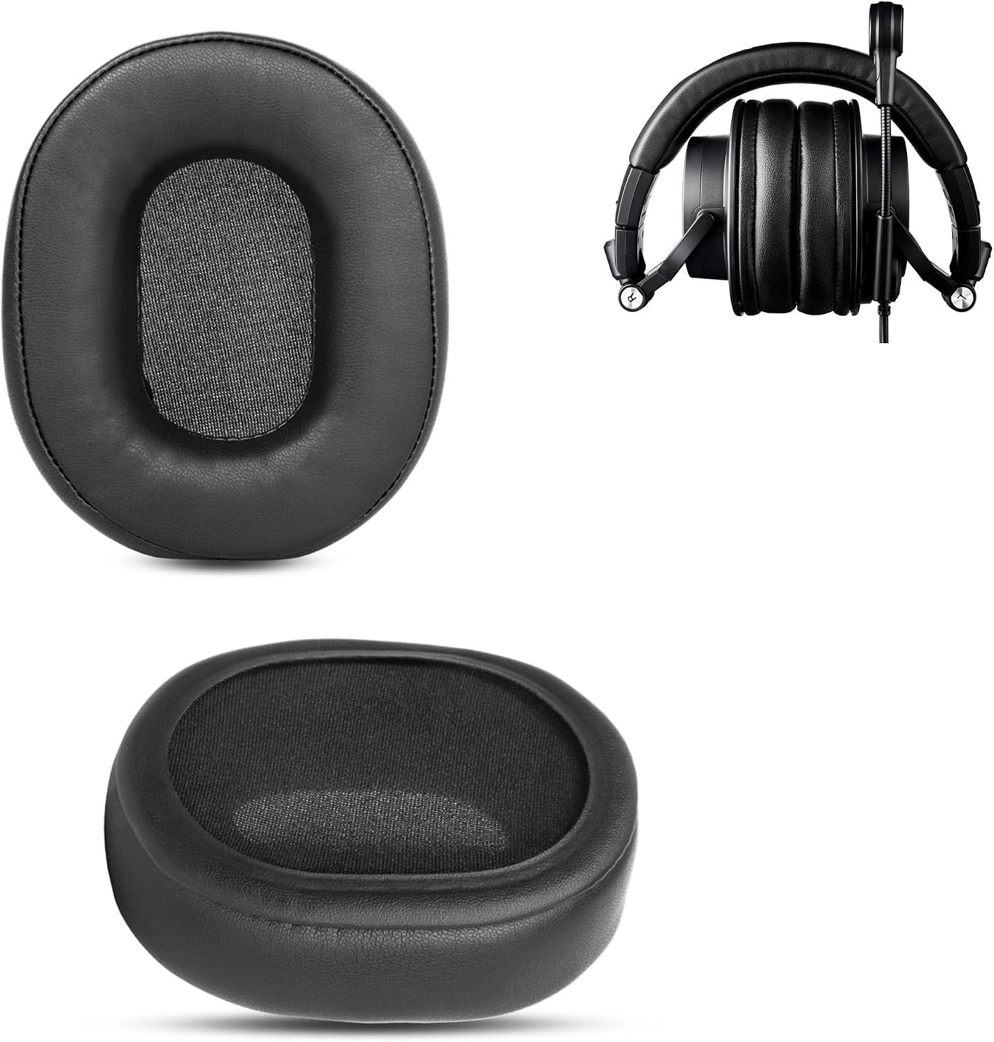Ear Pads Compatible with Audio-Technica ATH-M50x M50 M40x M40 M30x / MDR-ZX770BN MDR-ZX770BT Headphones Ear Pads - ShopVlot