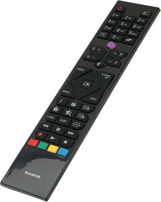 Vervangende afstandsbediening - RCA48105 - compatibel met diverse Hitachi JVC Finlux TV's - eenvoudig in gebruik - m-winkel — afbeelding 2