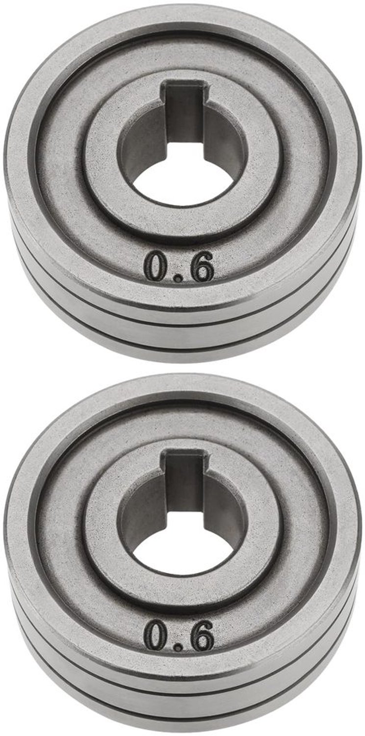 Voegrollen 30 mm - 2 Stuks - Compatibel met MIG/MAG - V-groef - Antislip - Stalen constructie - Geschikt voor 0,6/0,8 mm lasdraden - Lasrollen