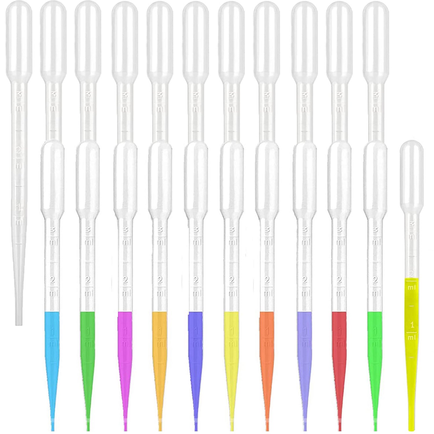 Plastic Pipetten 2ml, Set van 20 Stuks voor Creatieve Projecten