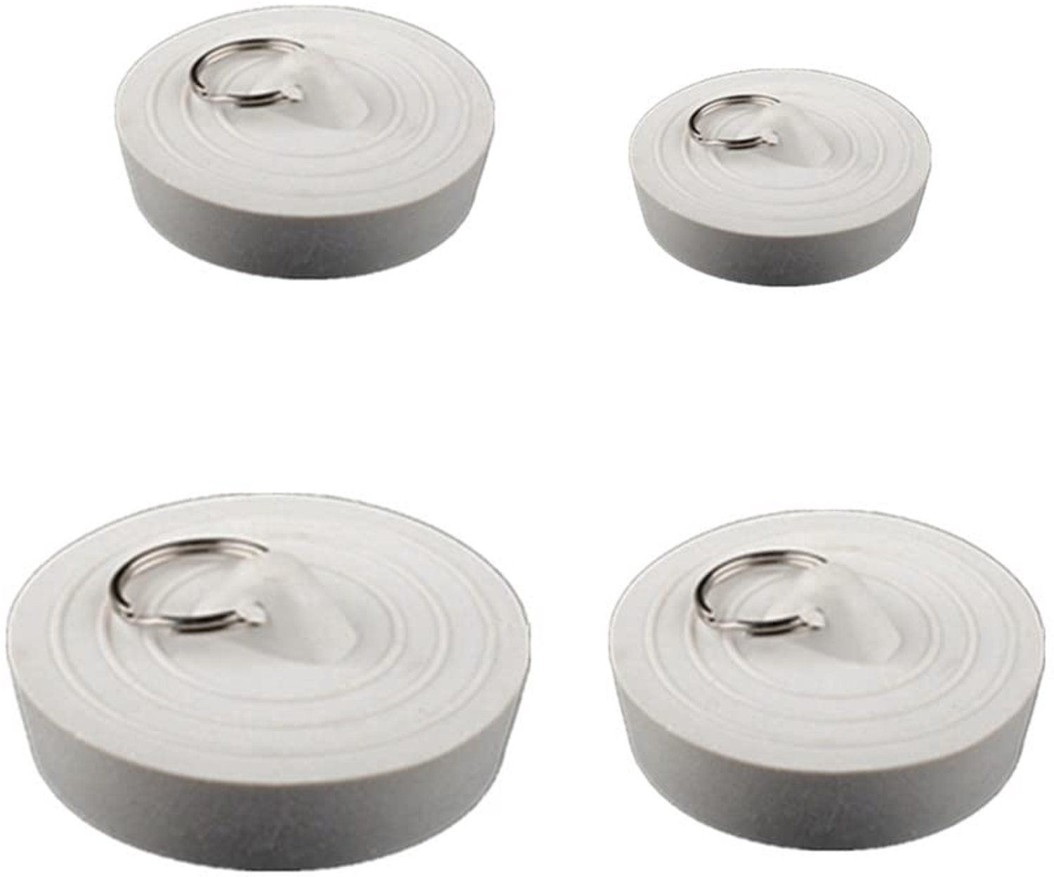 Set van 4 Rubber Stoppen voor Bad en Keuken