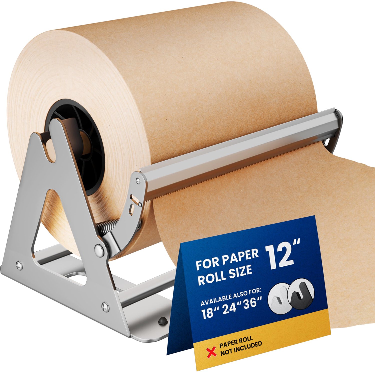 Papierrol Dispenser en Cutter - Wandgemonteerd voor 12 Inch Rollen