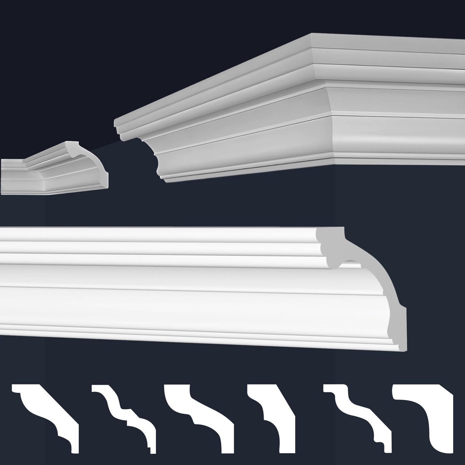 Stucco Moulding Polystyreen Wit - Plafondprofielen voor Elegante Interieurs