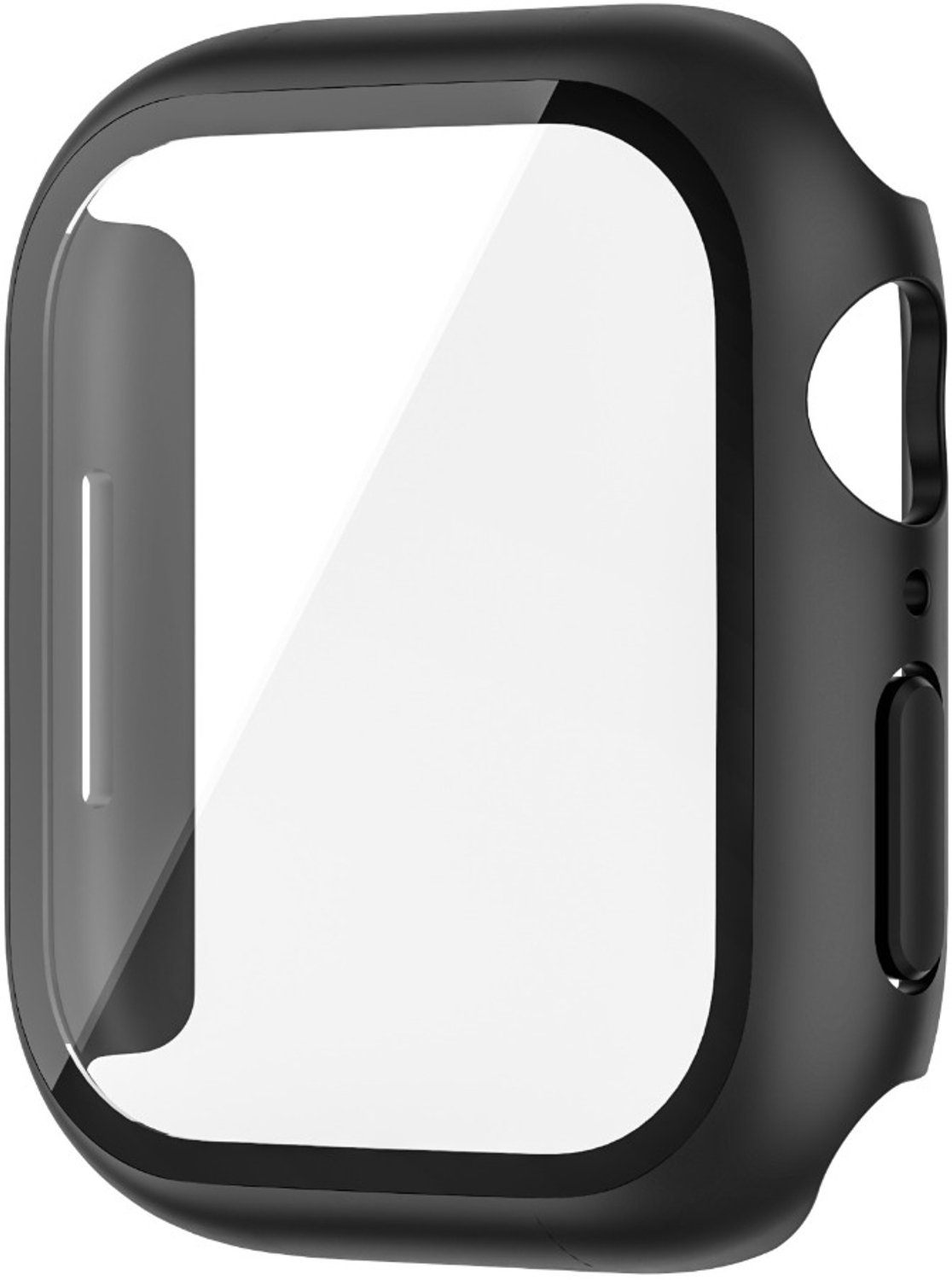Beschermhoes compatibel met Apple Watch 40mm (Series 4/5/6) - Zwart PC & Gehard Glas