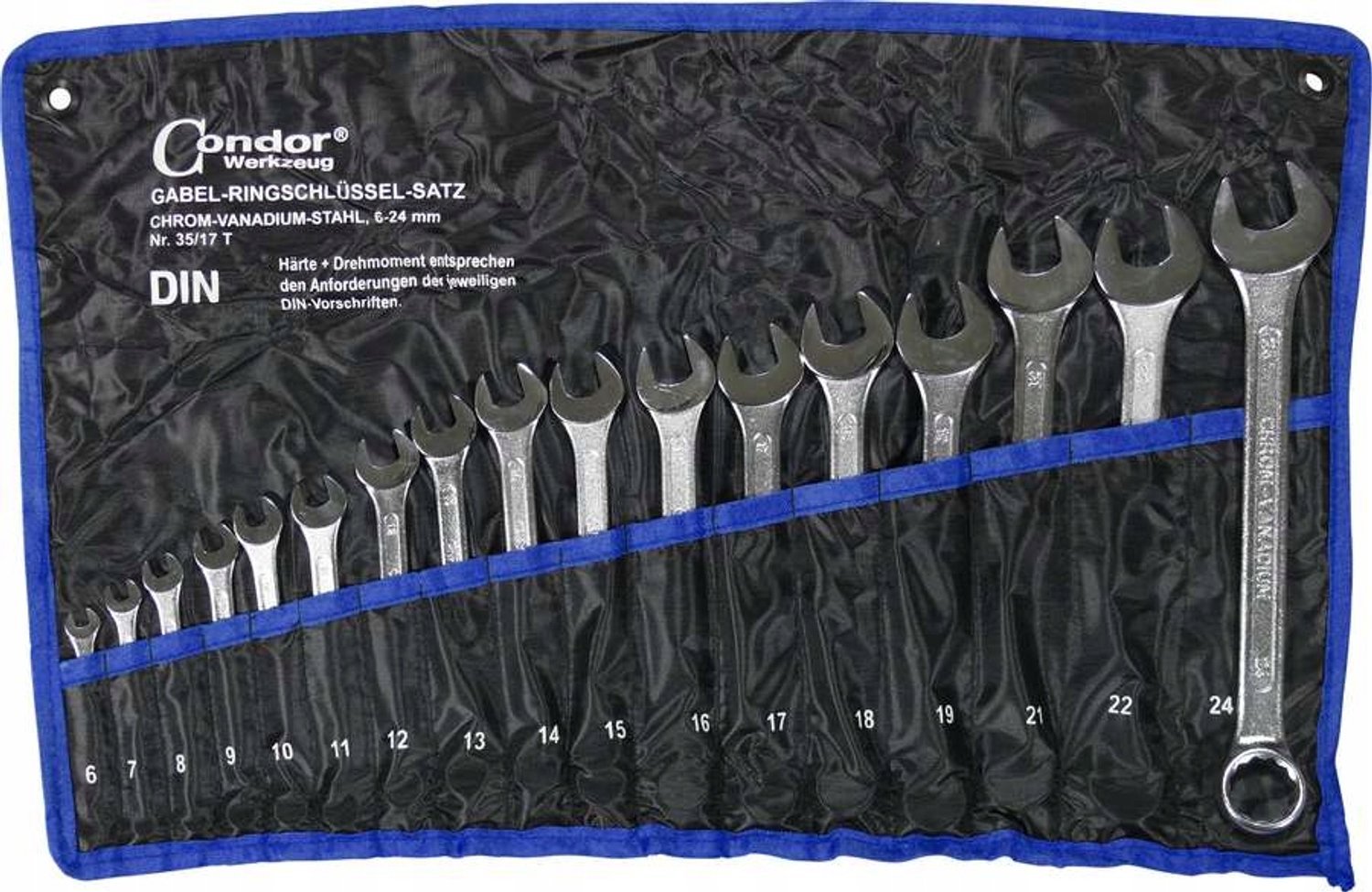 Condor Ringsleutel Set 6-24 mm, 17 Delig