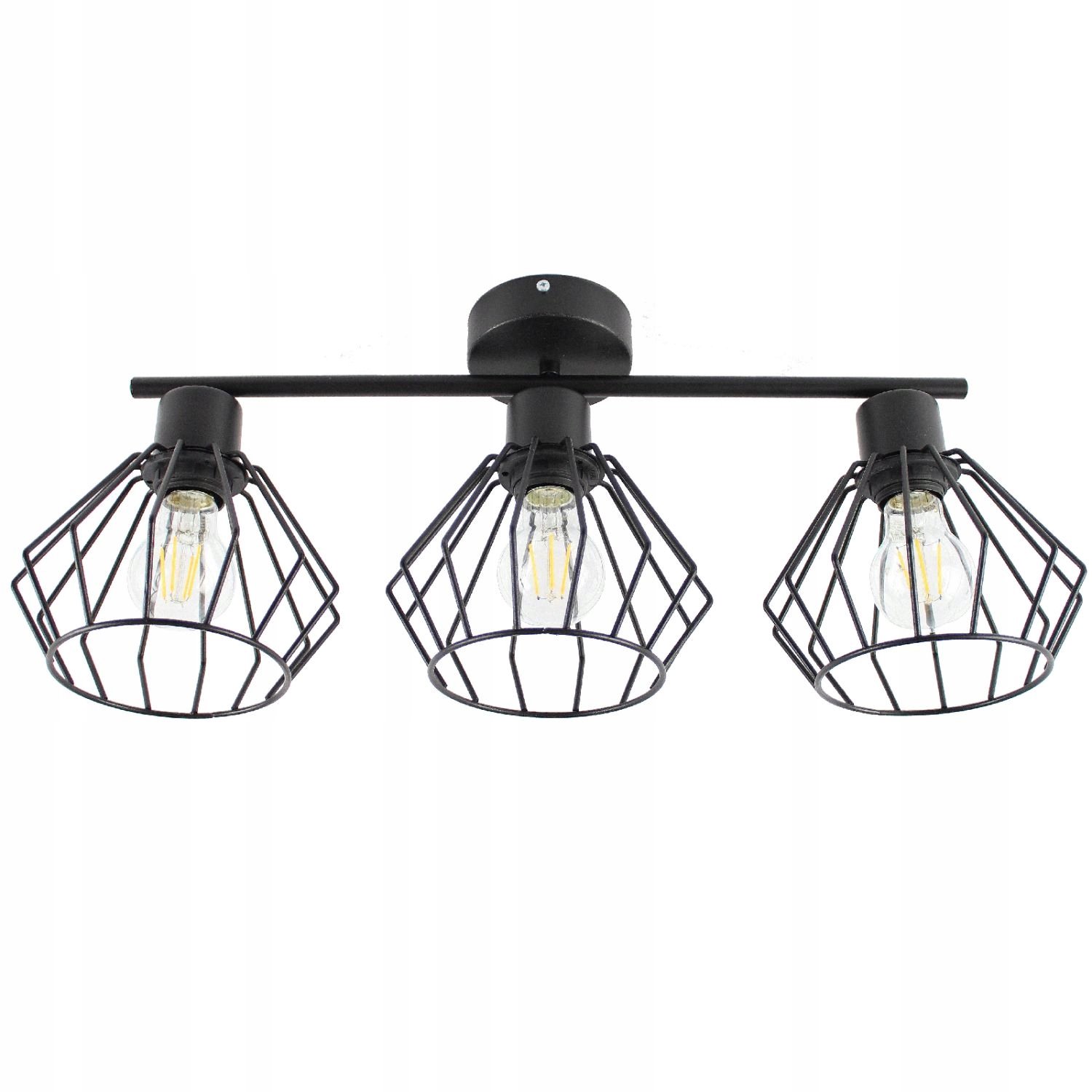 NALA 3 Zwarte Plafond Lampy Wiszącej Loft LED E27