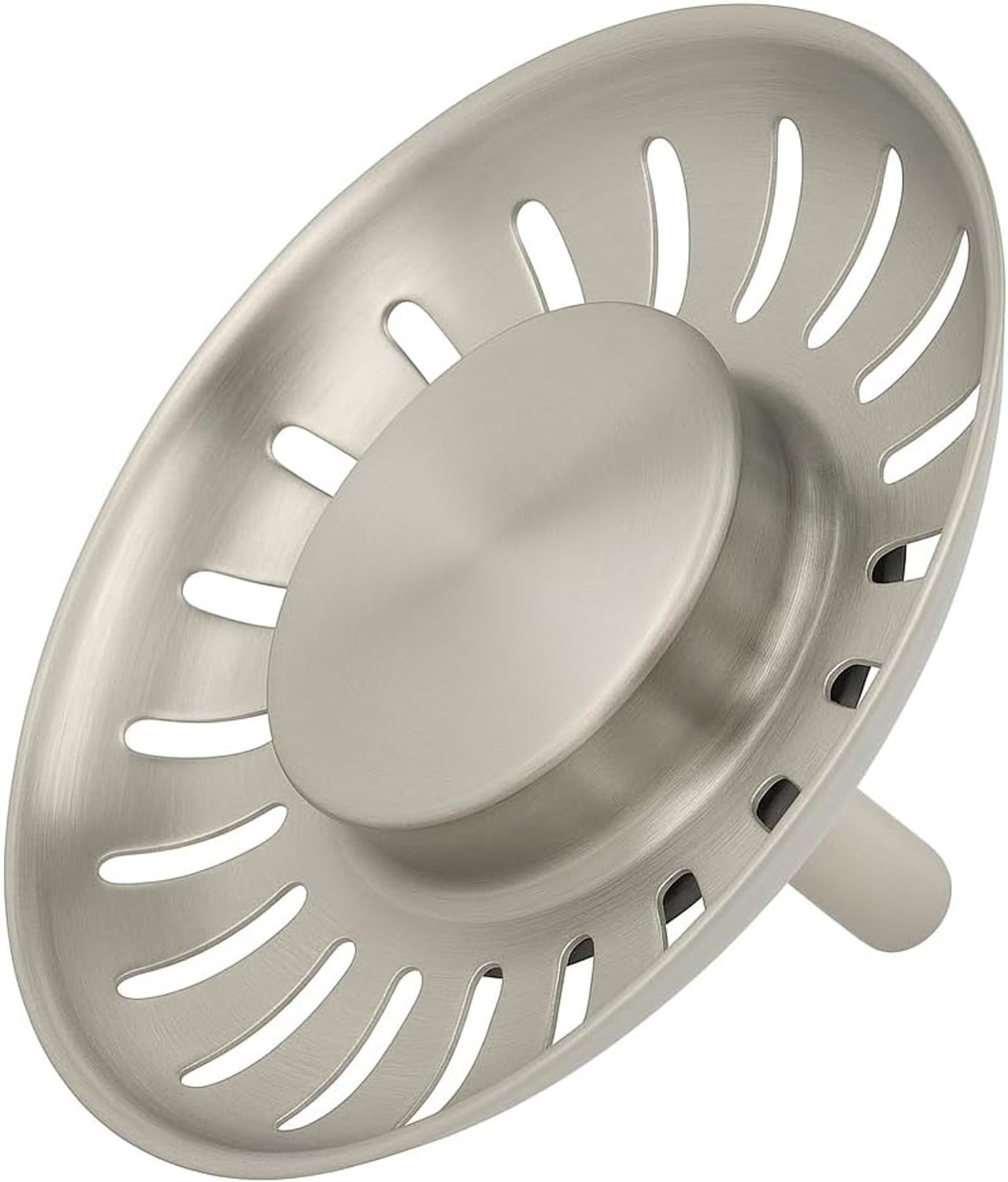 Premium Korfplug 84mm – RVS 304 – Brushed Afwerking – Inclusief 3 Verwisselbare Pinnen – Universele Afvoerplug – Zilver