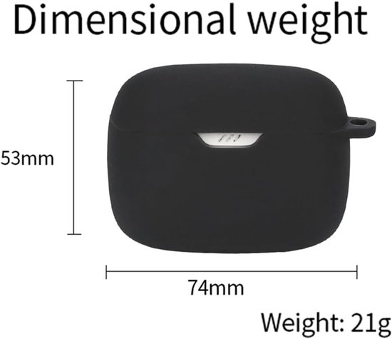 Cover Compatibel voor TUNE BEAM, [Ondersteunt draadloos opladen] [Schokbestendige beschermhoes] 2x black white — afbeelding 5