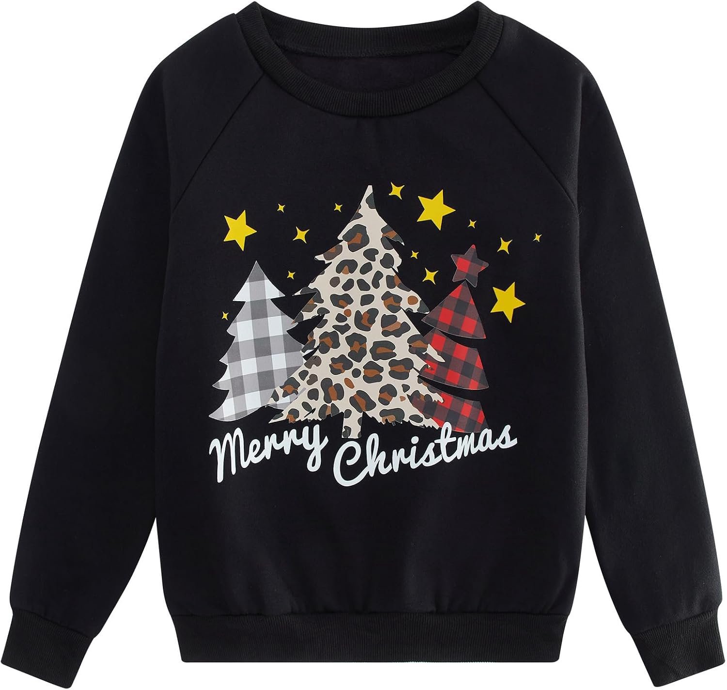 Kerst Sweatshirt Meisjes Trui Trui Winter Lange Mouw T-shirt Top Unisex Jongen Casual Katoen Kerst Print Trui Voor 4-11 Jaar