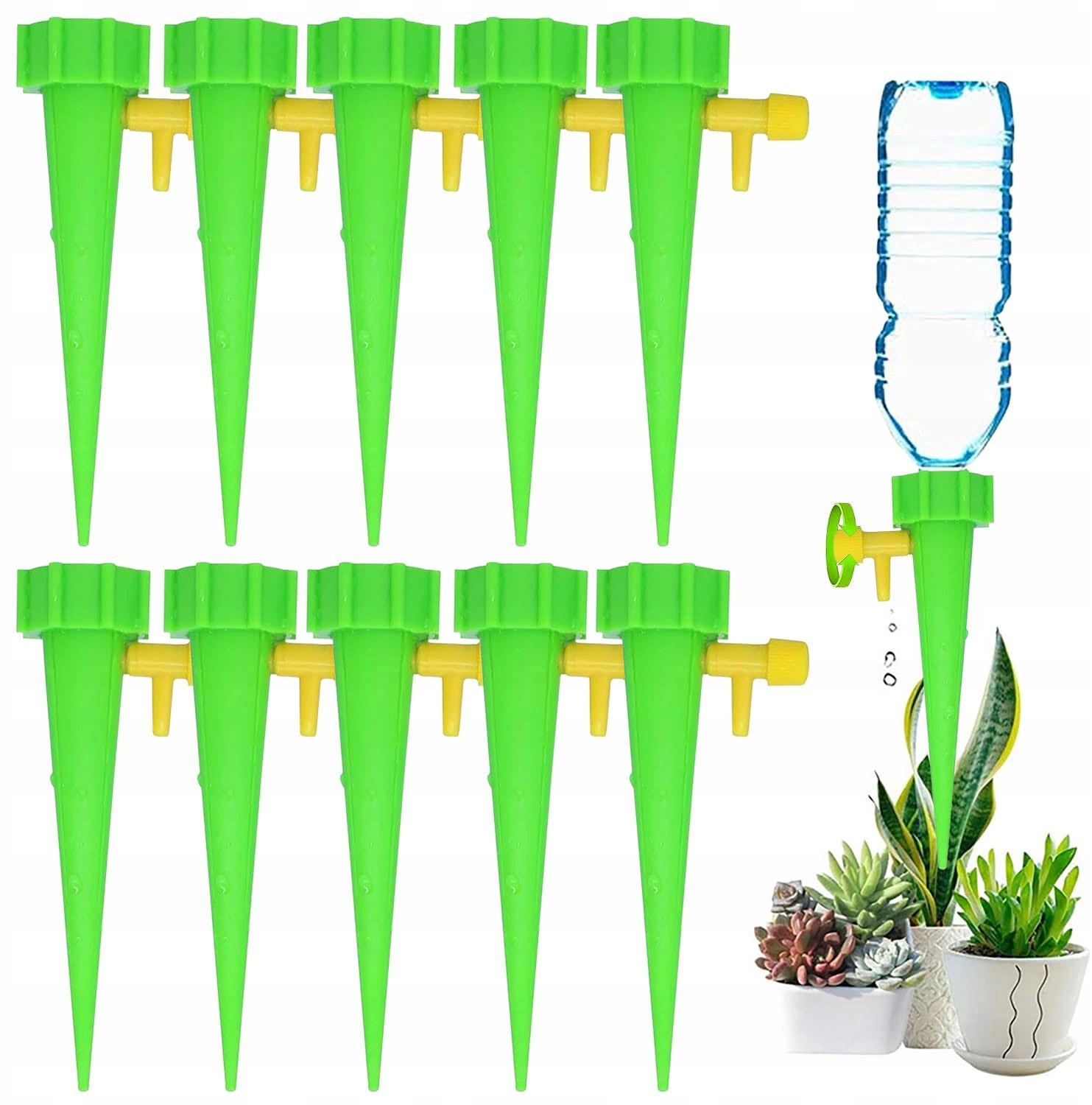 Merkloos Plantenwatergever met Kraantje - 10 stuks