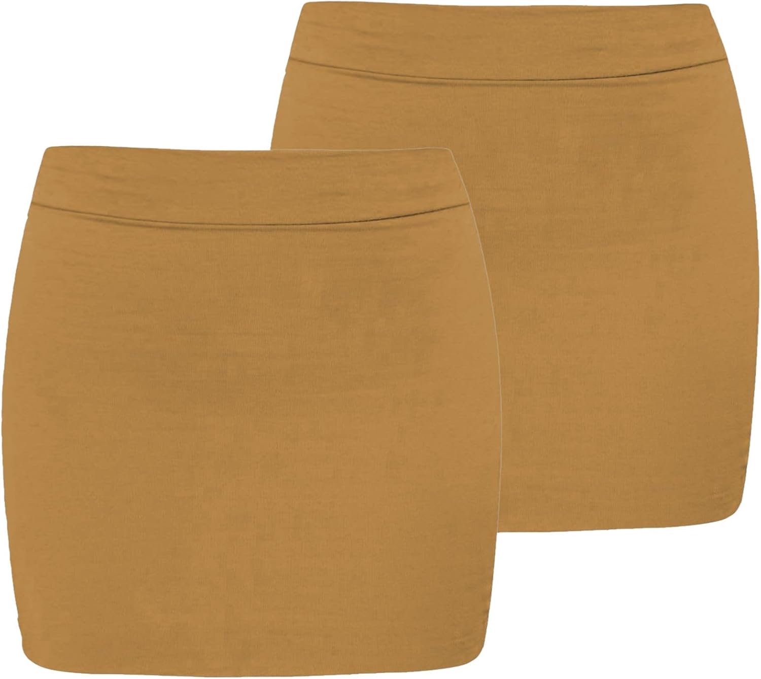 Minirok voor dames, set van 2 rekbare effen zomerrokken voor vrouwen, UK, hoge taille micro kokerrok, elegante vrijetijdskleding, stijlvolle feestkleding voor dames