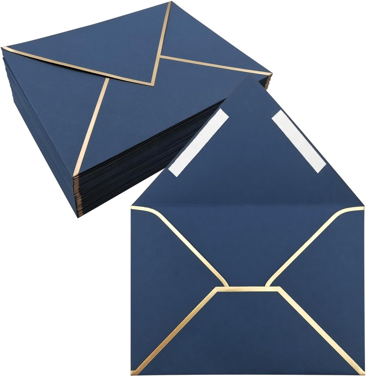 50 stuks 4 x 6 enveloppen zelfverzegelend, blauw 4 x 6 enveloppen voor uitnodigingen met zelfklevende A6-enveloppen, zelfsluitend voor bruiloften, uitnodigingen, foto's, ansichtkaarten, wenskaarten,
