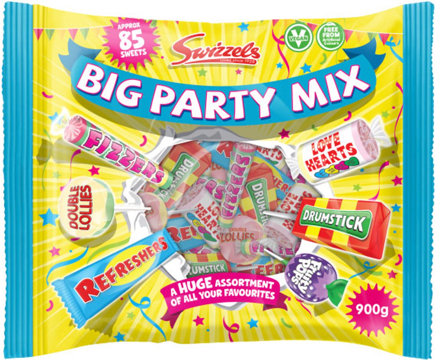 Swizzels Matlow Party Mix Bag - gemengd snoep - 6 x 900 g