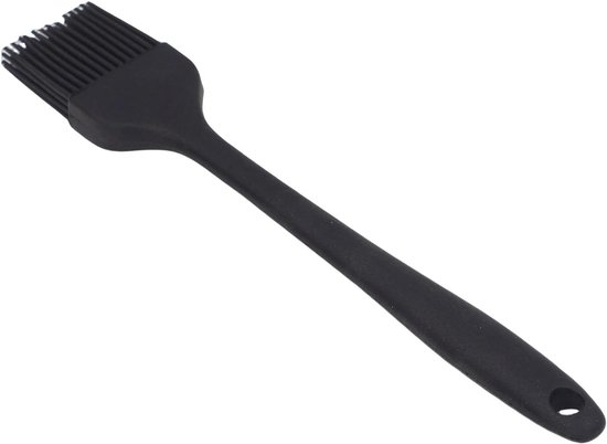 Siliconen bakborstel voor keuken, barbecue, multifunctioneel gereedschap voor taarten, brood, boter, voedselveilig materiaal, roze/geel (zwart) — afbeelding 5