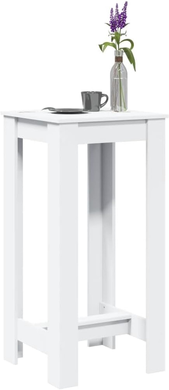 Wit familietafel familie eettafel voor woonkamer 51x50x103,5 cm hout