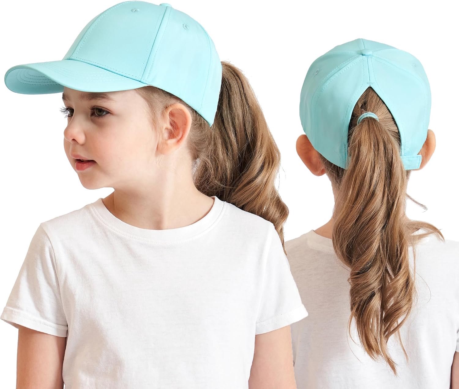 Paardenstaart voor kinderen, 3-8 jaar, meisjes, jongens, golfvizier, basecap, hoed, zonneklep, hoed, uv-bescherming, zonnehoed, zomermuts, junior zomerhoed, tennispet, zonnehoed, vizier, UPF