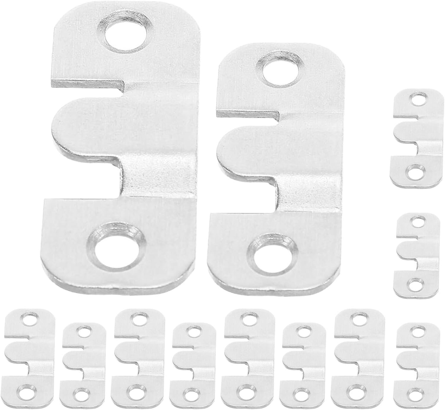 12 Stuks Roestvrijstalen Interlock Meubelclips voor Modulaire Bankverbindingen Stevige Schuifklemmen voor Sectiebanken Snelle Betrouwbare Bevestiging van Meubelstukken