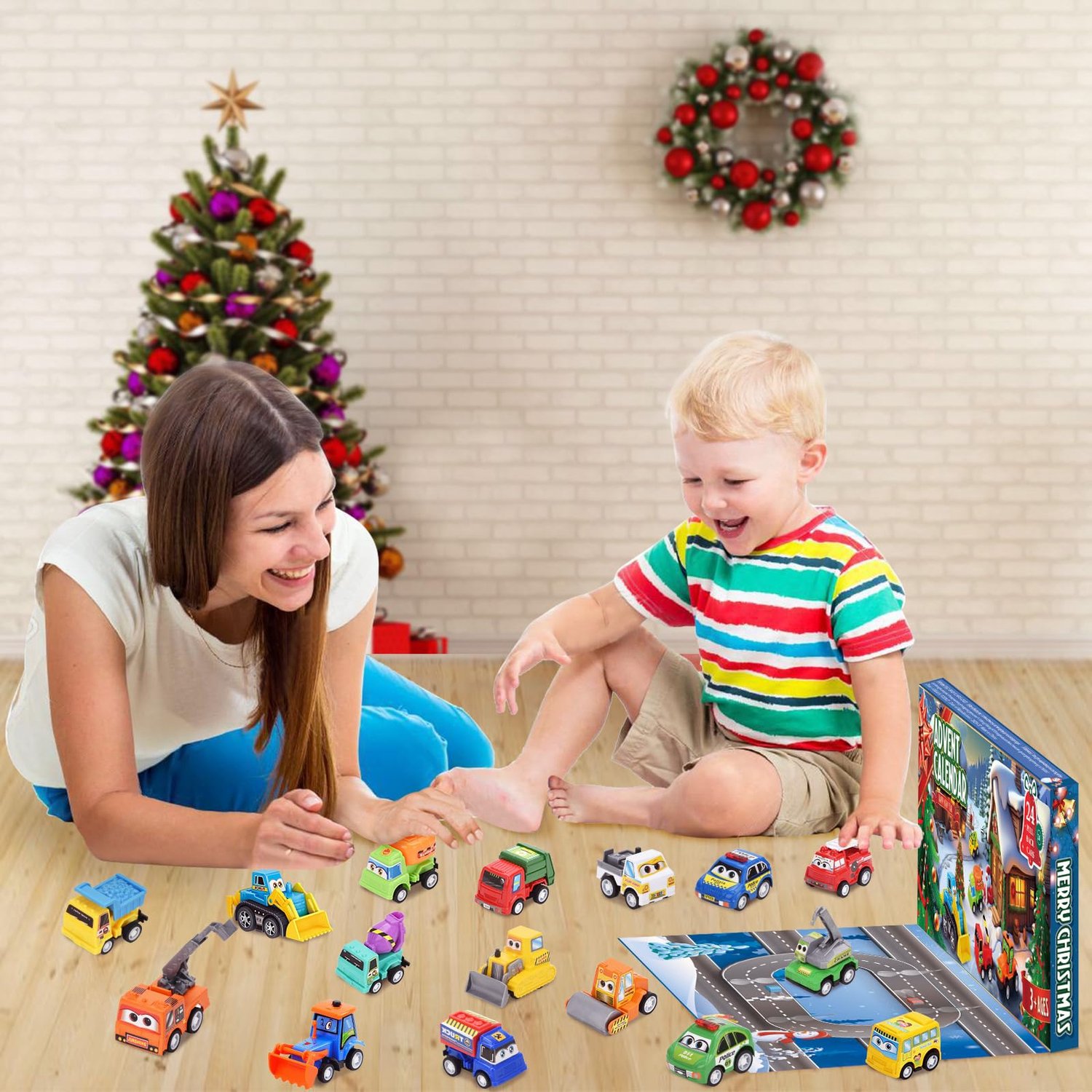 Speelgoedauto Adventskalender 2026 - 24 Dagen Kerst Countdown Speelgoed - Kalender Speelset Voor De Feestdagen - Verjaardagen - Voor Kinderen en Volwassenen – foto 6