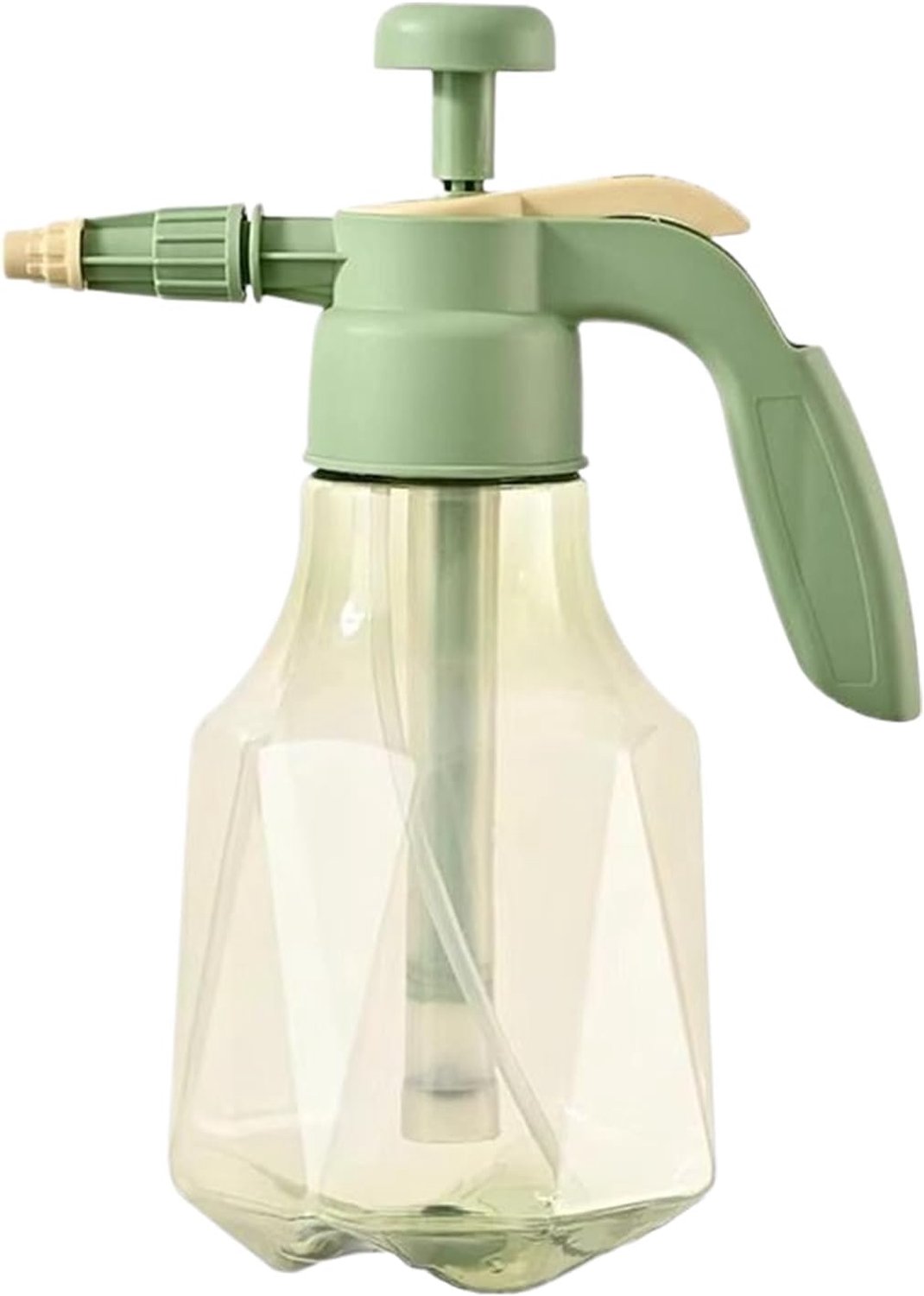 Handsproeier met pomp, 1,5 liter, lekvrij, verstelbaar mondstuk, spuitfles, draagbaar, voor binnen, buiten, tuin, reiniging, planten, camping