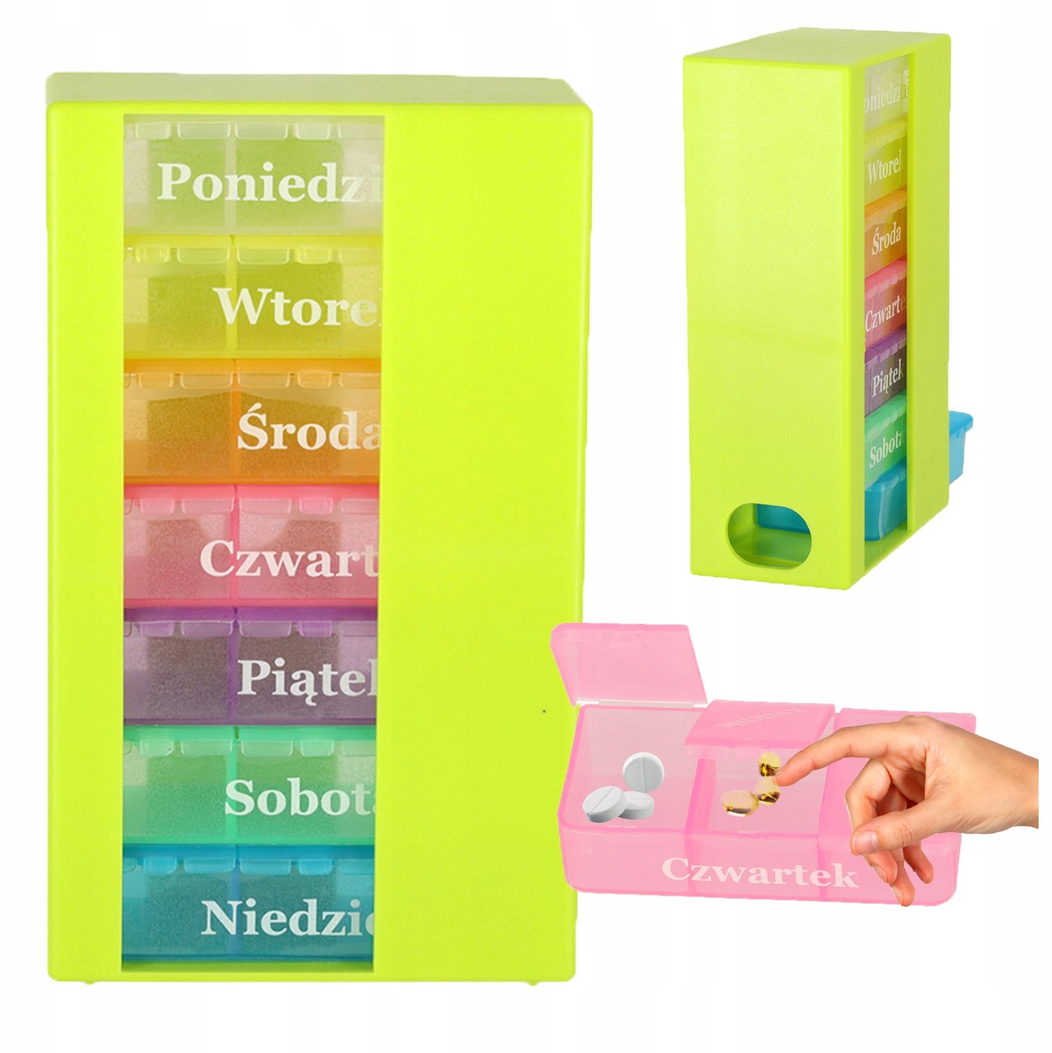 Wekelijkse Pillendoos Organizer - 7 Dagen, 3 Vakjes per Dag