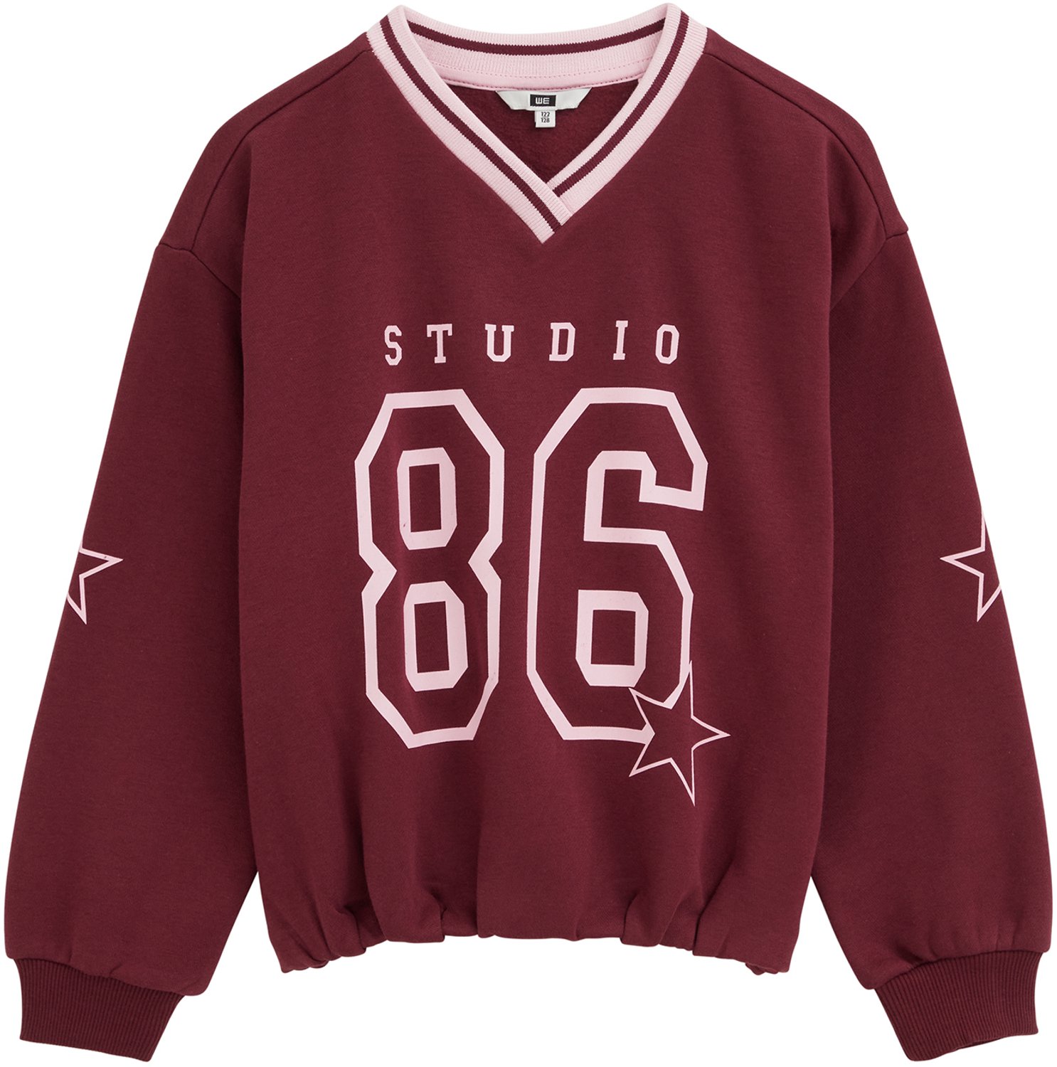 WE Fashion Meisjes oversized sweater met print