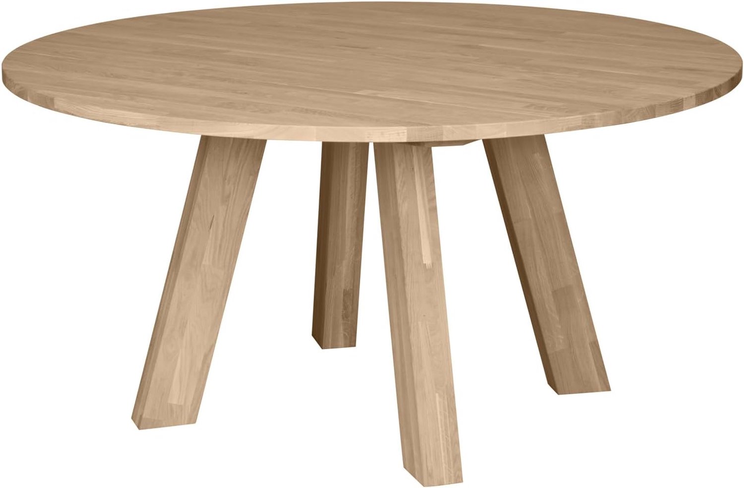 Rhonda ronde eettafel - eiken - naturel - 75x150x150