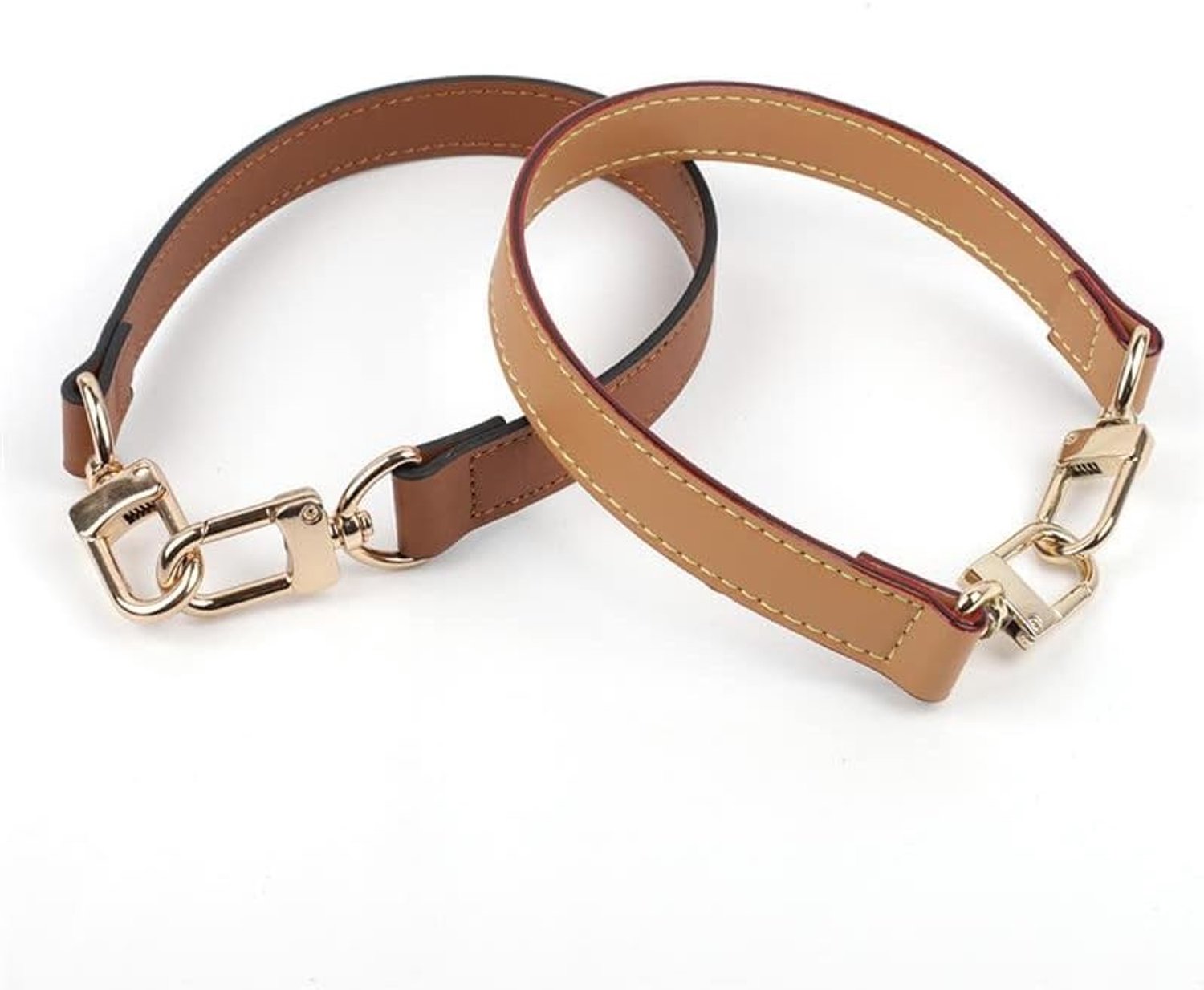 Korte Tasriem van PU Leer, 38 cm Draagriem met Karabijnhaak, Vervangende Schouderriem voor Handtassen en Handtassen in Wit, Ideaal voor Dames Accessoires en Mode