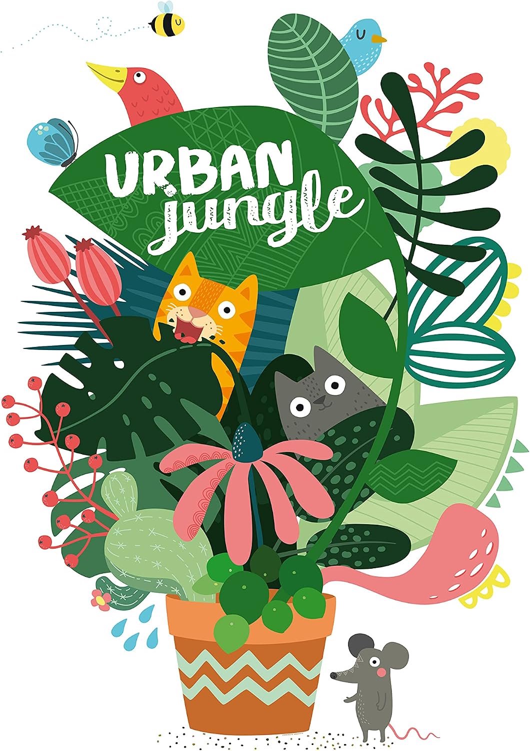 Rasch Kinder Fotobehang 100594 - Vrolijke Dieren & Jungle