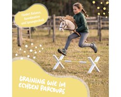 Pink Papaya hobbelpaard cavaletti - Hindernissen voor hobbelpaarden, hobbelpaardaccessoires