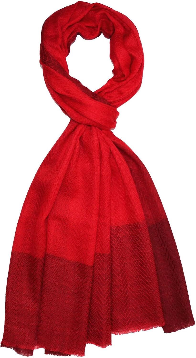 Lorenzo Cana Heren Sjaal 100% Kasjmier Donkerrood