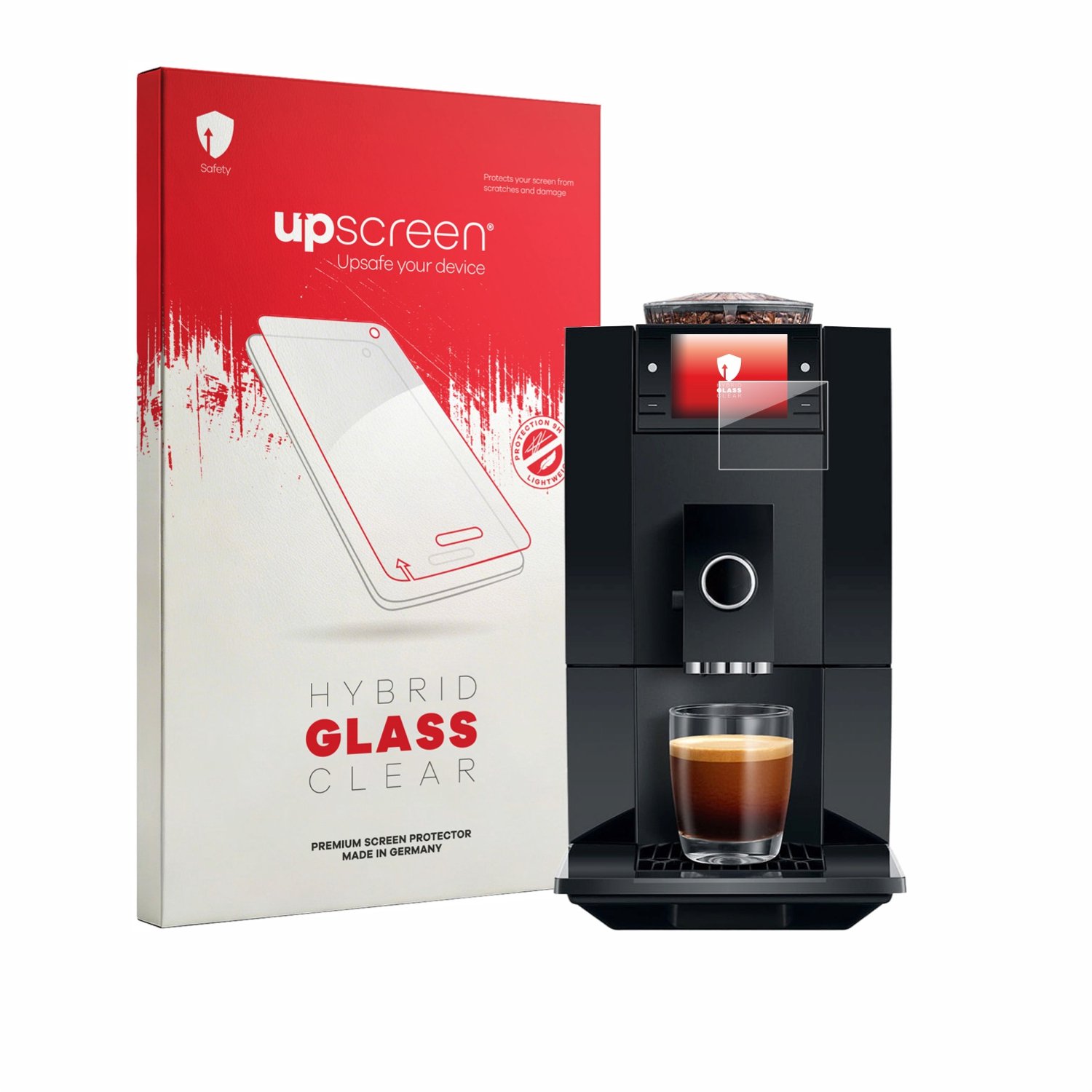upscreen - Screenprotector voor Jura A8 - Folie Beschermfolie Beschermglas transparant