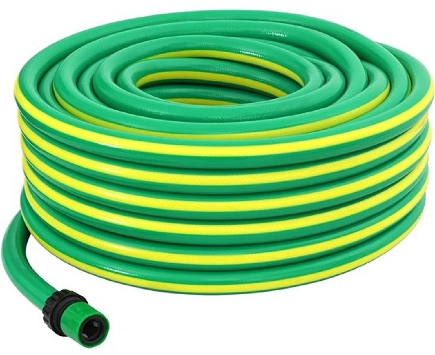 Tuinslang - Afvoerslang - Tuin bewateren - 5-laagse constructie - 50 meter - Groen