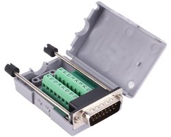 DB15 Solderless Connector voor 19AWG Draad